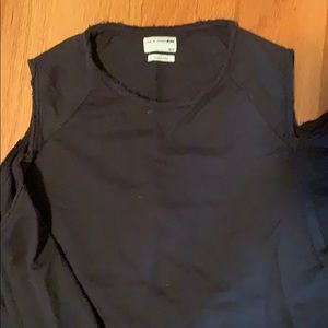 rag and bone cut out shoulder sweatshirt